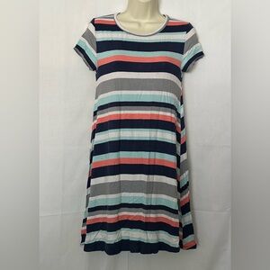 4/$10 Arizona Jean Co Striped Tshirt Dress Size S